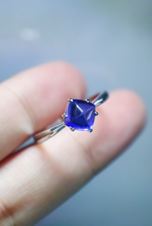 Blue Mountain-Lab Grown Sapphire Ring