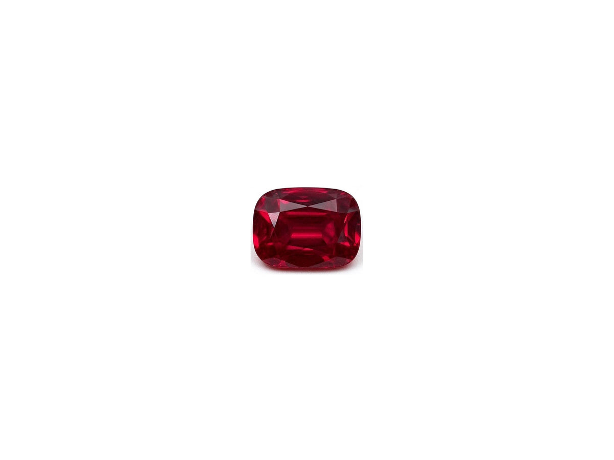 RUCU001 · Pigeon Blood Ruby · Cushion · 5*6.5 mm · 1.22 ct