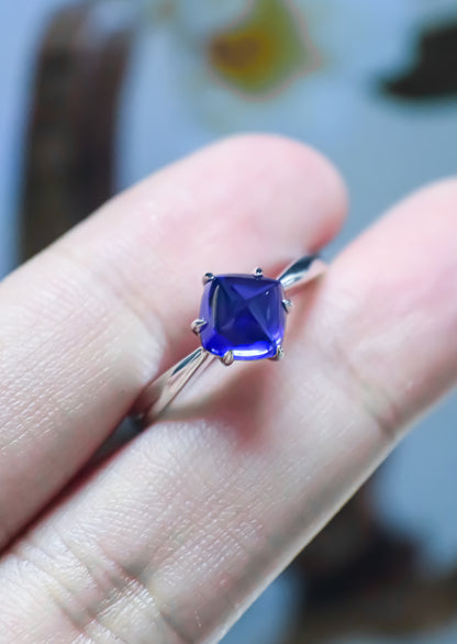 Blue Mountain-Lab Grown Sapphire Ring