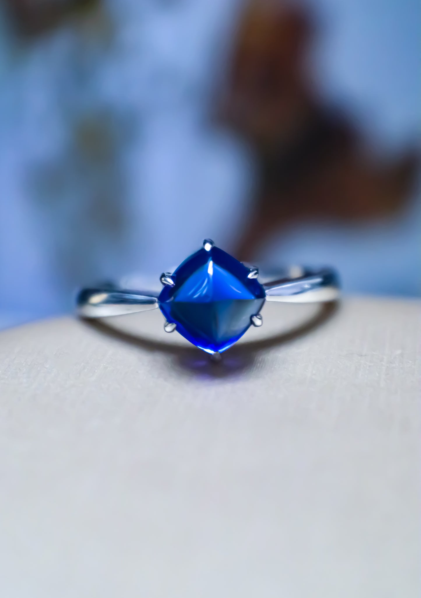Blue Mountain-Lab Grown Sapphire Ring