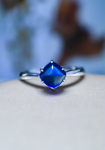 Blue Mountain-Lab Grown Sapphire Ring