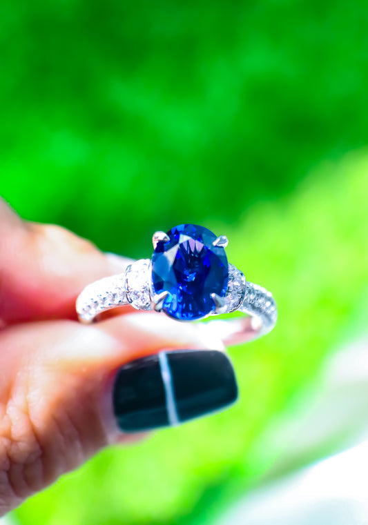 Me-Lab Grown Sappire Ring