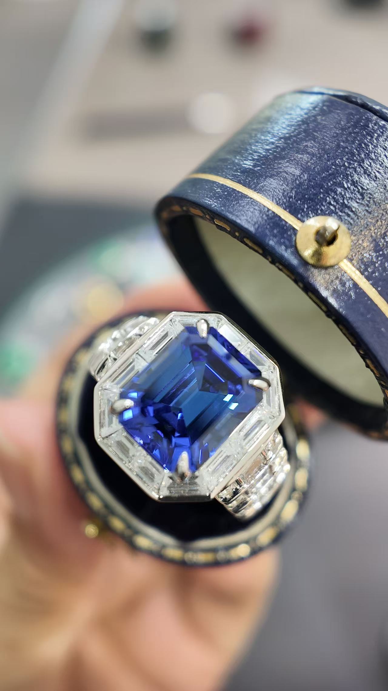 Lab Grown Sapphire Ring