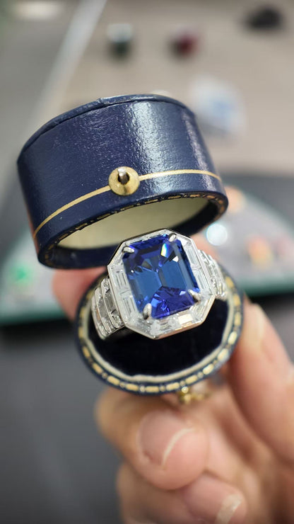 Lab Grown Sapphire Ring