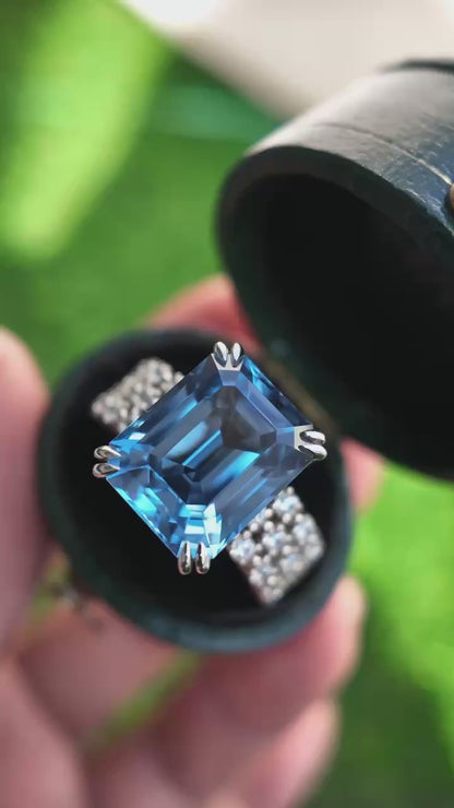 Lab Grown Exceptional Santa Maria Spinel Ring