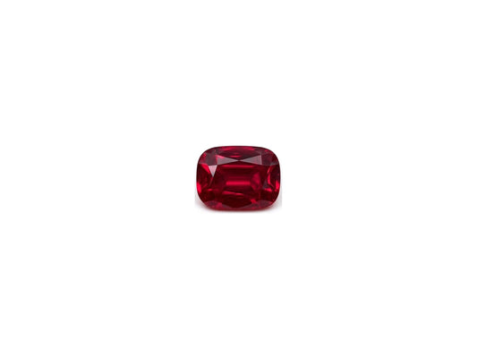 RUCU001 · Pigeon Blood Ruby · Cushion · 5*6.5 mm · 1.22 ct