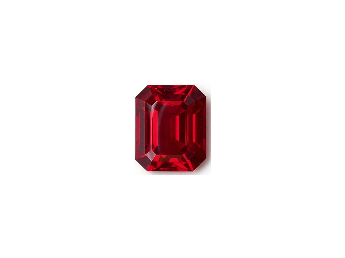 RUEM002 · Pigeon Blood Ruby · Emerald · 7*9.5 mm · 3.9 ct